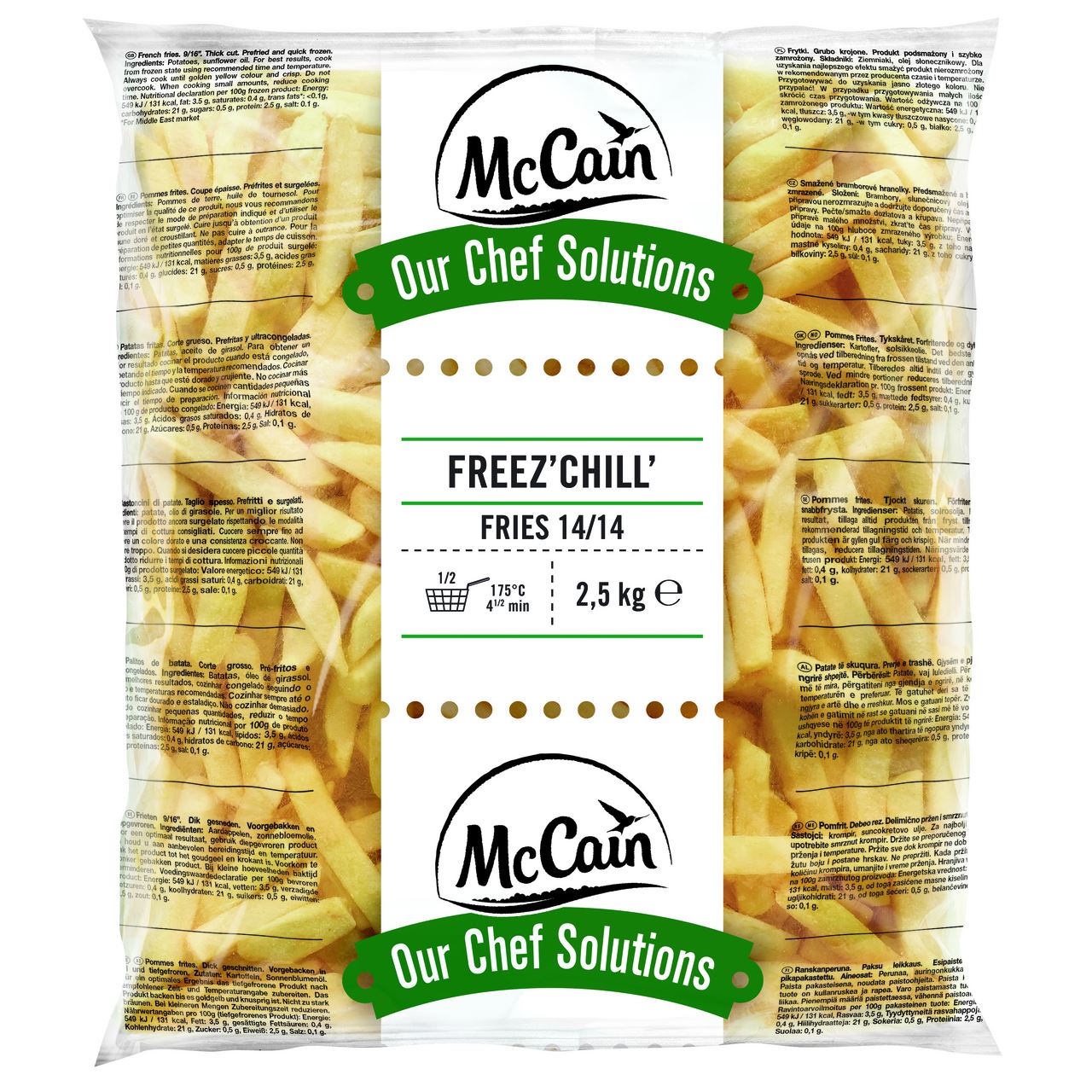 McCain Freez' Chill' fries 9/16 14 mm 2.5 kg