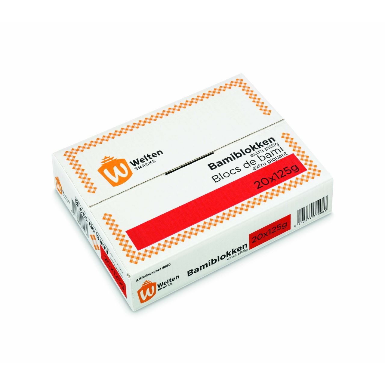 Welten Snacks Bami Blocks Extra Spicy 20 x 125 g