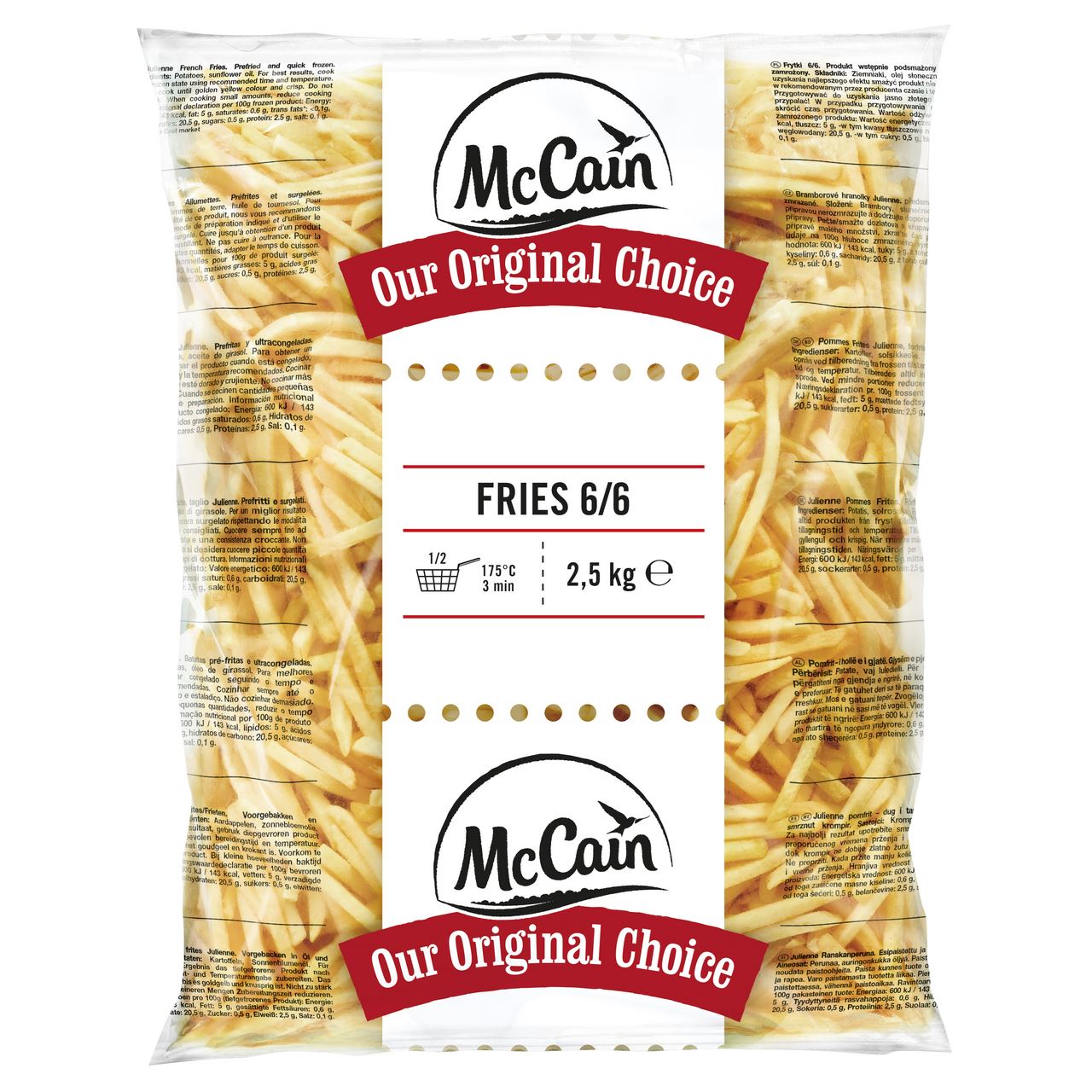 McCain Fries 6/6 2.5 kg