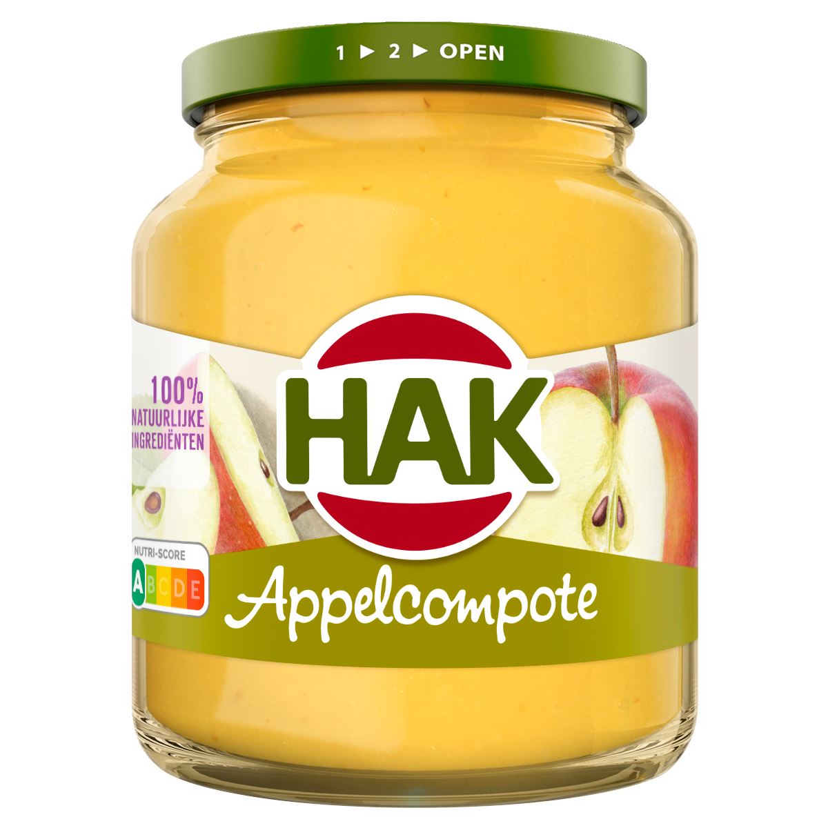 HAK Apple compote with apple pieces 370 ml