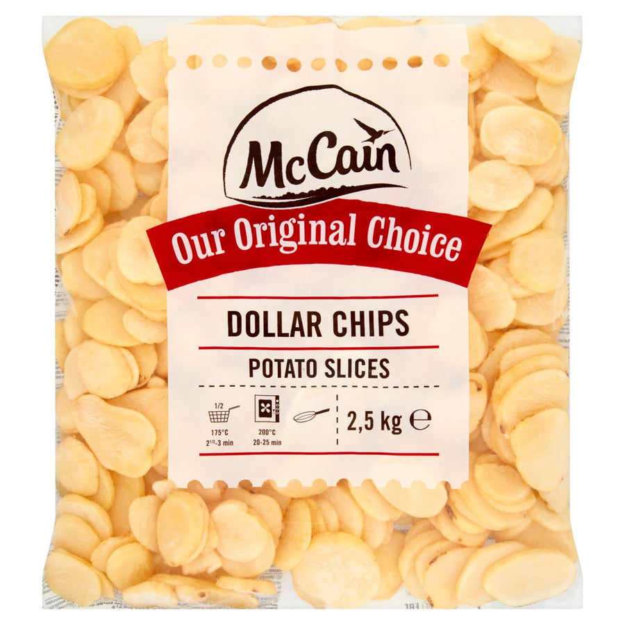 McCain Dollar Chips Potato Slices 2.5 kg