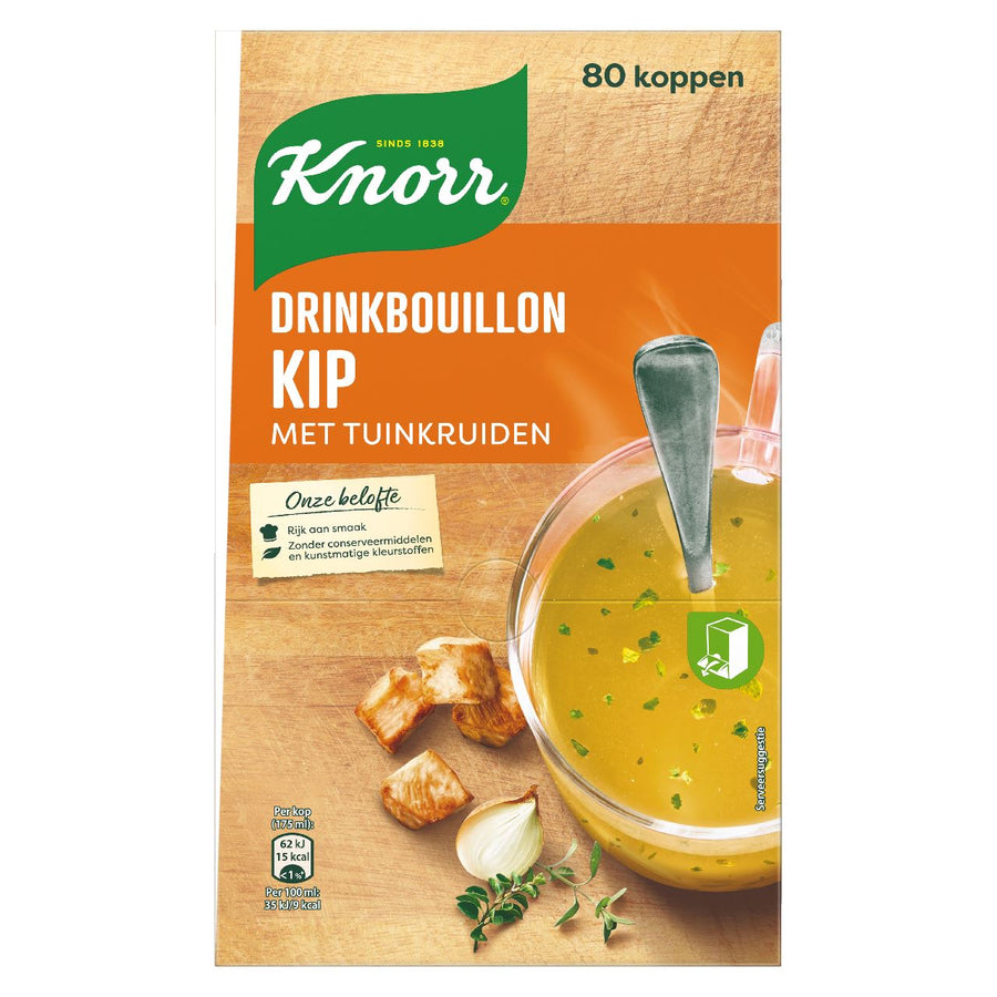 Knorr Drinking Stock Chicken with Garden Herbs 80 x 175 ml 488 g
