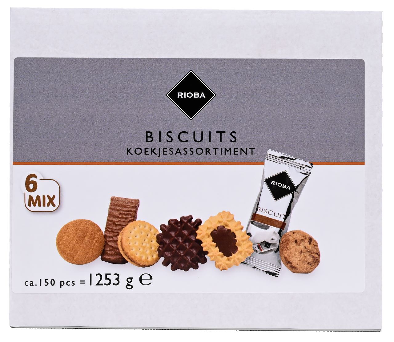 RIOBA Biscuit 6mix 150 pieces 1.115 kg
