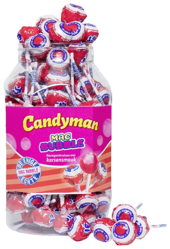 Candyman Mister Bubble cherries 100 pieces 1.5 kg
