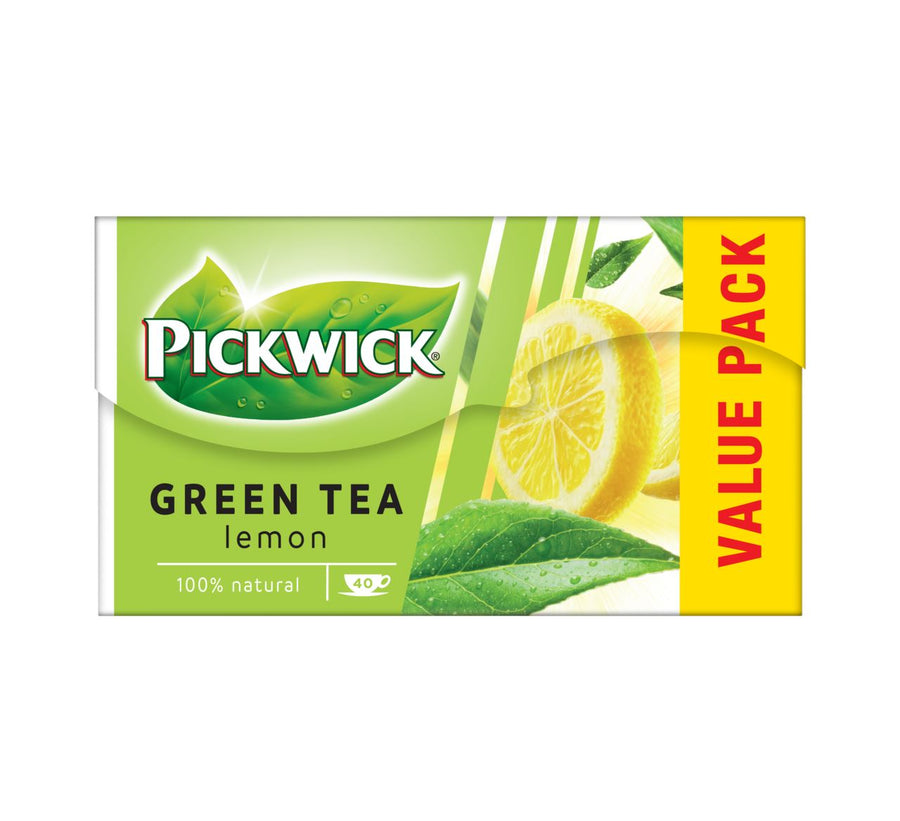 Pickwick Lemon Green Tea Value Pack 40 pieces 80 g