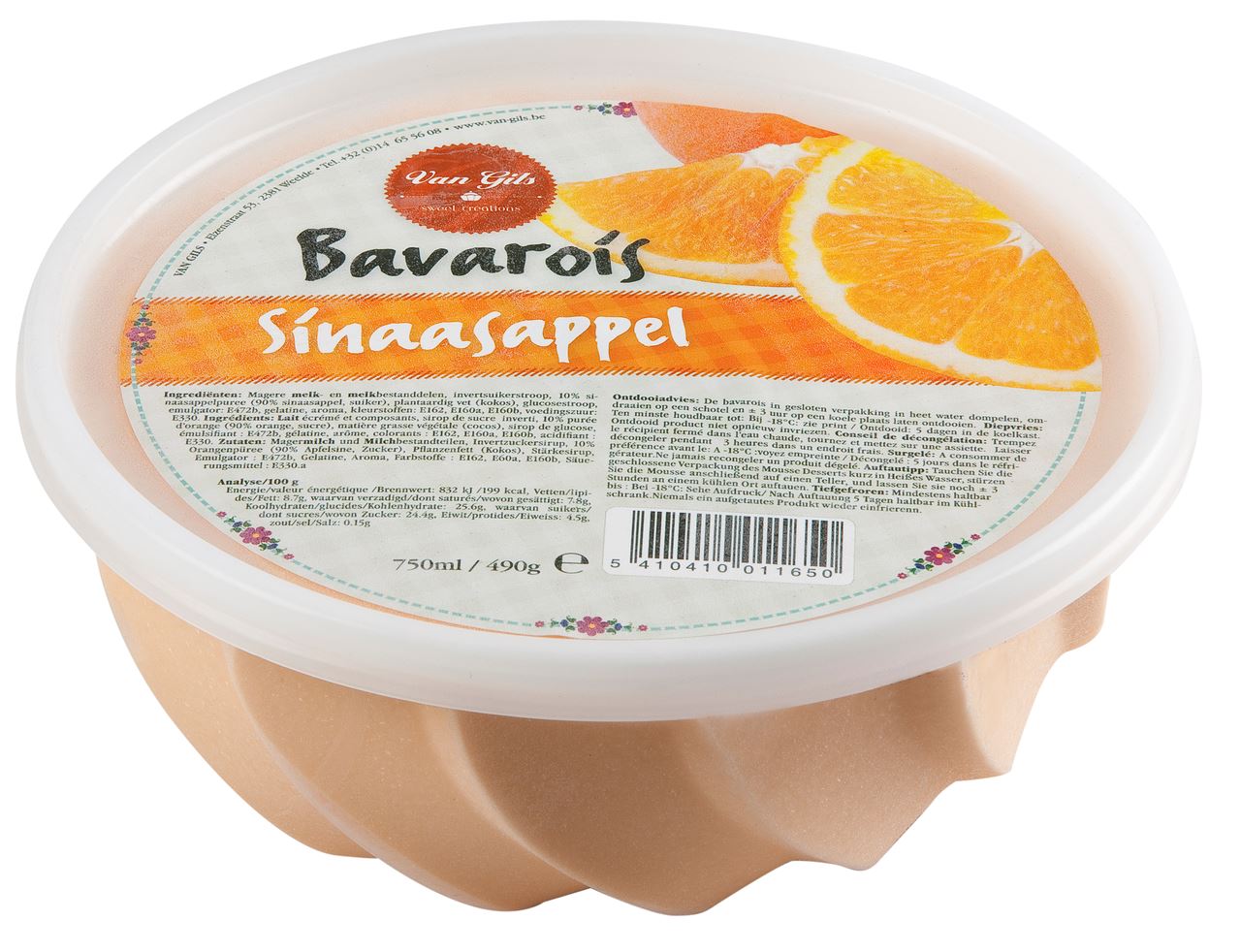 Van Gils Bavarois Turban orange 750 grams