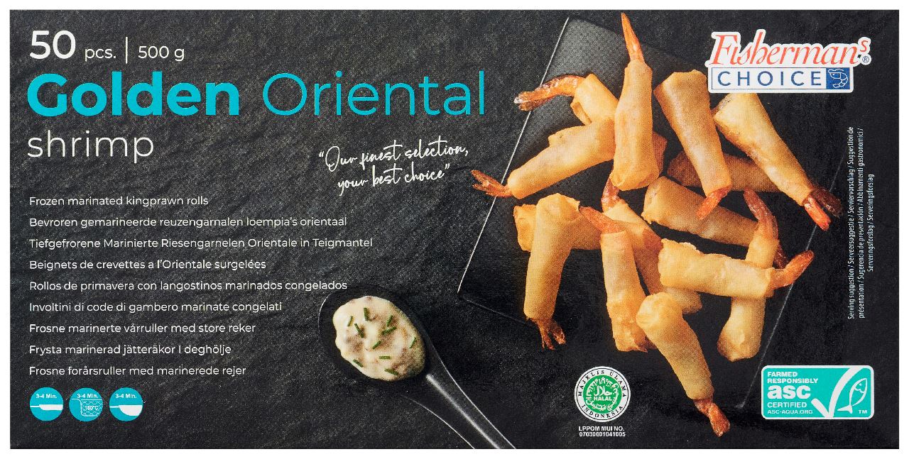 Fisherman's Choice ASC Golden oriental shrimp 500 g