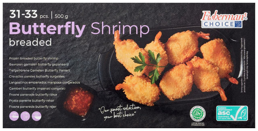 Fisherman's Choice ASC Butterfly shrimp 500 g