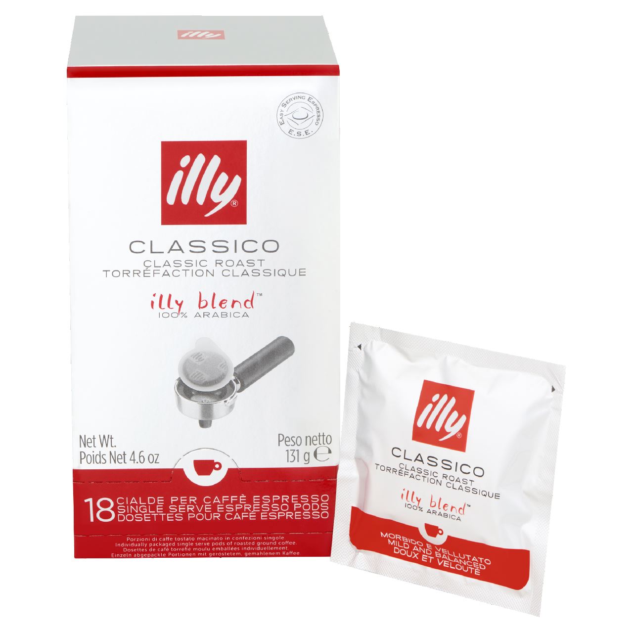 illy Monodose ese servings normal branding 18 pieces 131 g