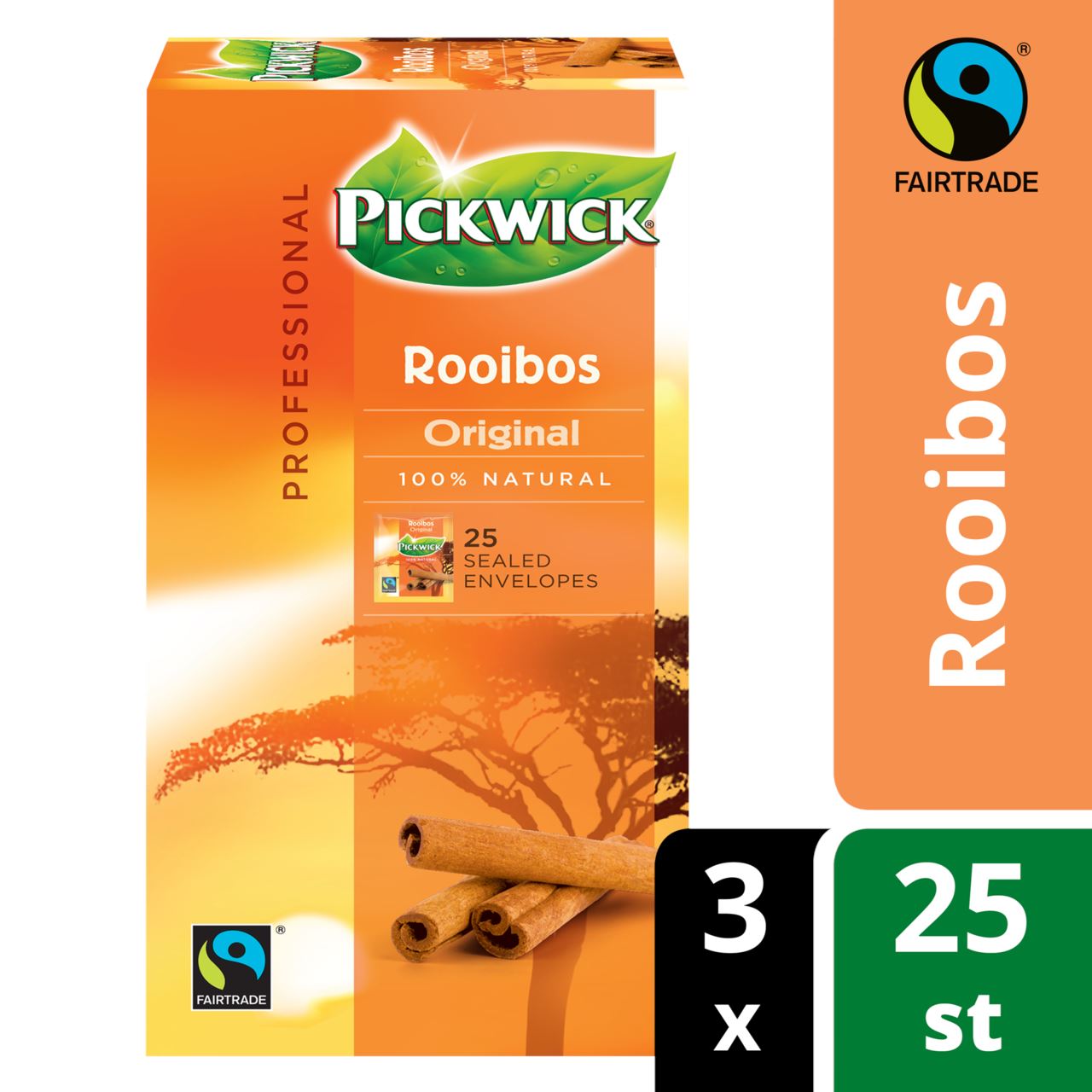 Pickwick Professional Rooibos Original fair trade 3 x 25 pieces 113 g