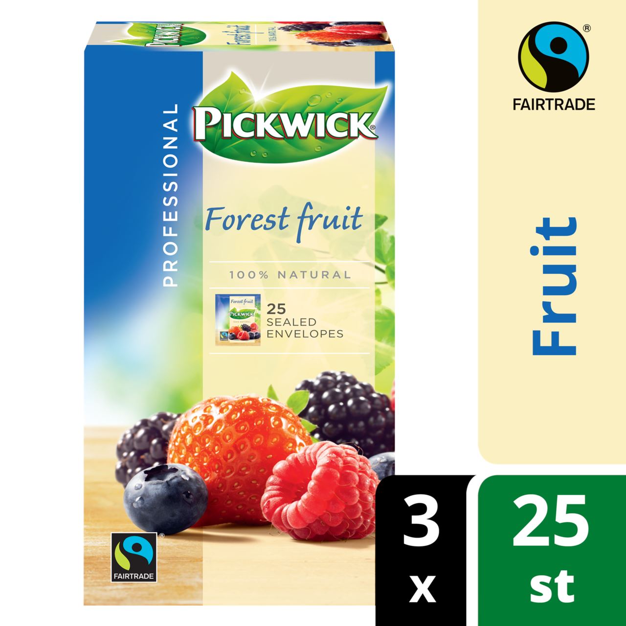Pickwick Professional Forest fruits fair trade 3 x 25 pieces 113 g