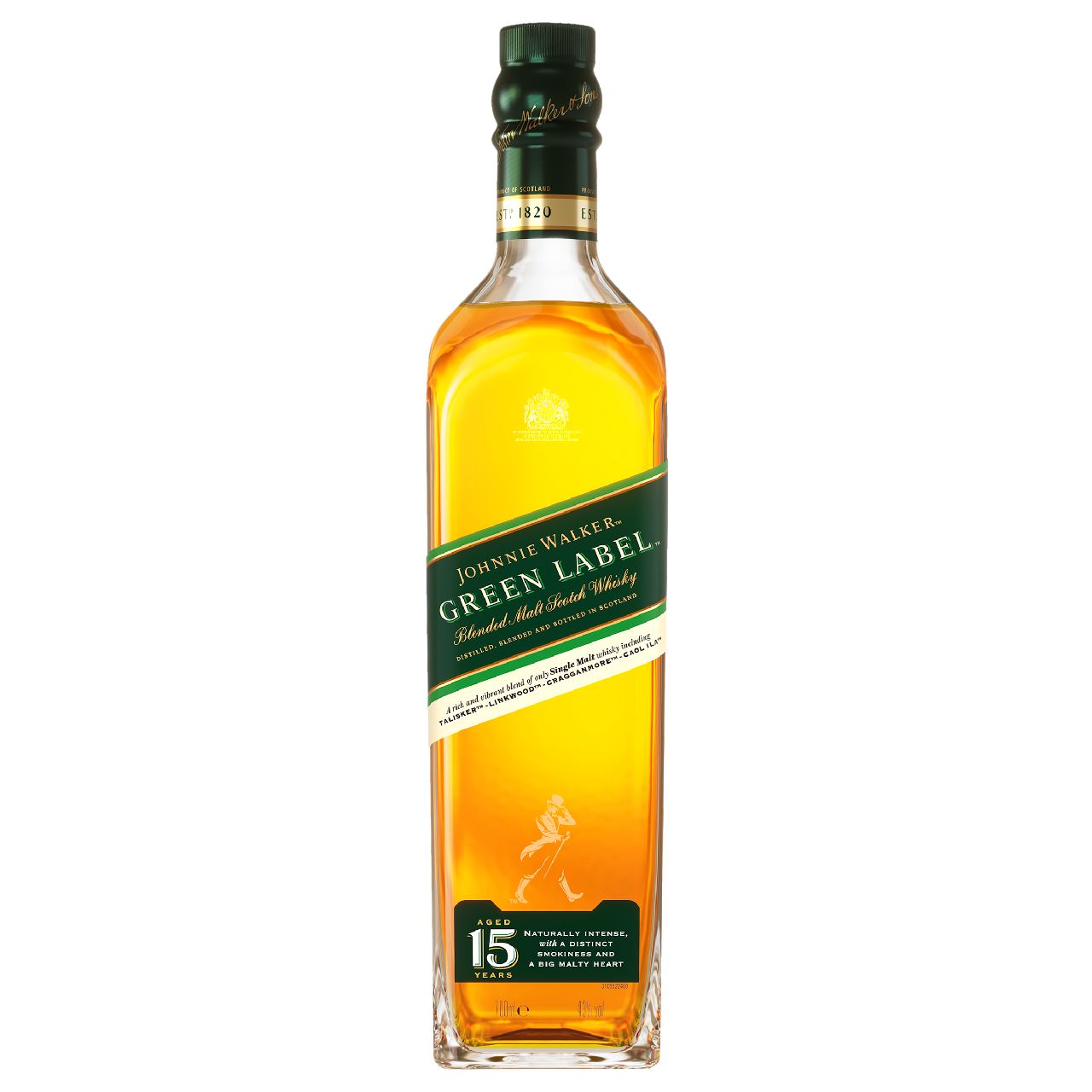 JOHNNIE WALKER Green Label 15 Years 70 cl 43%
