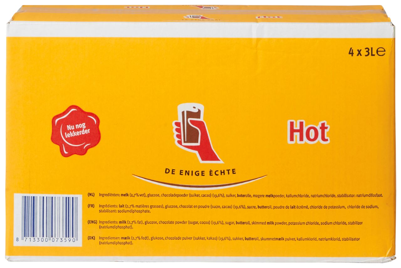 Chocomel cocoa powder hot 4 x 3 l