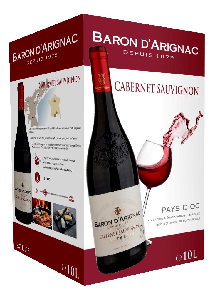 Baron d'Arignac VDF Rouge 10 l