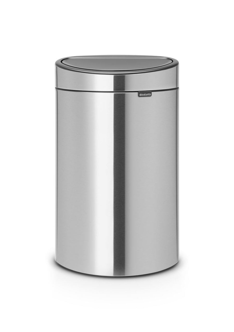 Brabantia Touch Bin waste bin 40 liters with plastic inner bin - Matt Steel