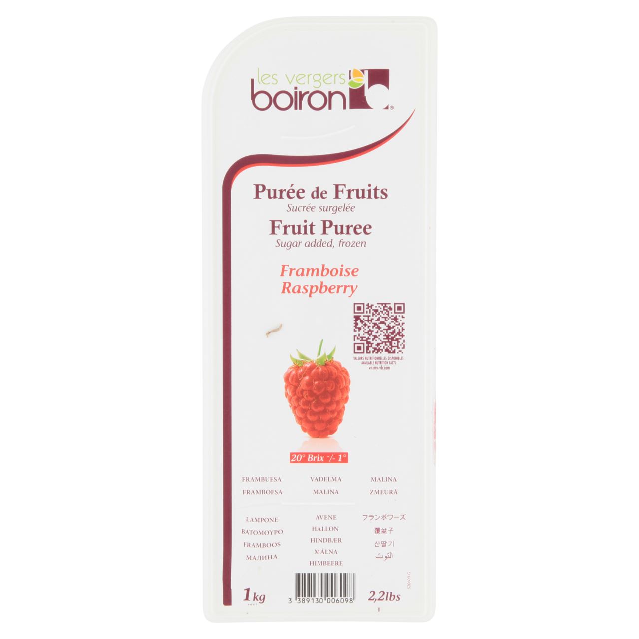 Boiron Fruit puree raspberry 1 kg