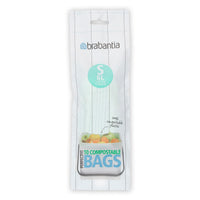 Thumbnail for Brabantia PerfectFit compostable waste bag code S, 6 liters, 10 pieces/roll - Green