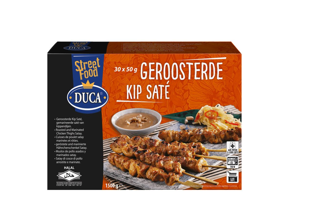 Duca Roasted Chicken Satay 30 x 50 g