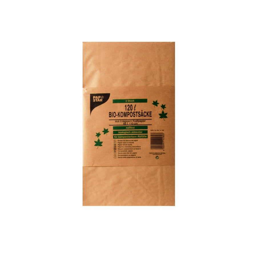 Papstar Compost Bag Paper 1 x 3 x 120L