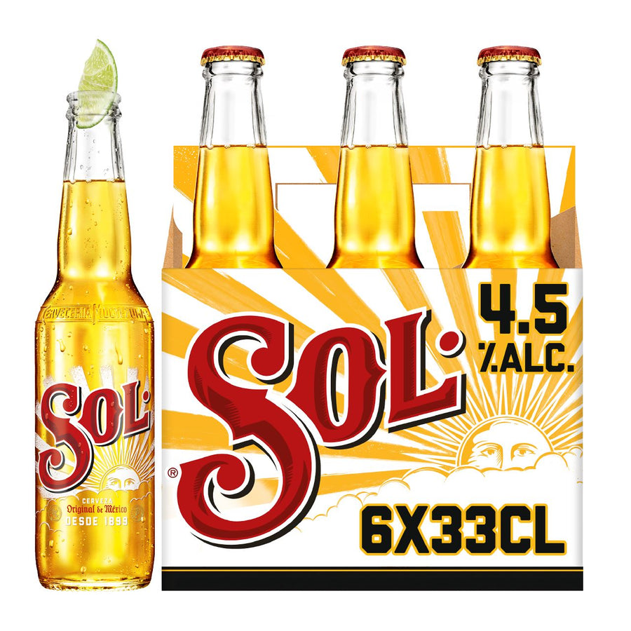 Sol Beer bottle 6 x 33 cl 4.5%