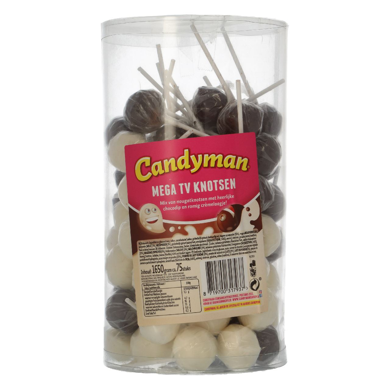 Candyman Mega TV mace 75 pieces 1.65 kg