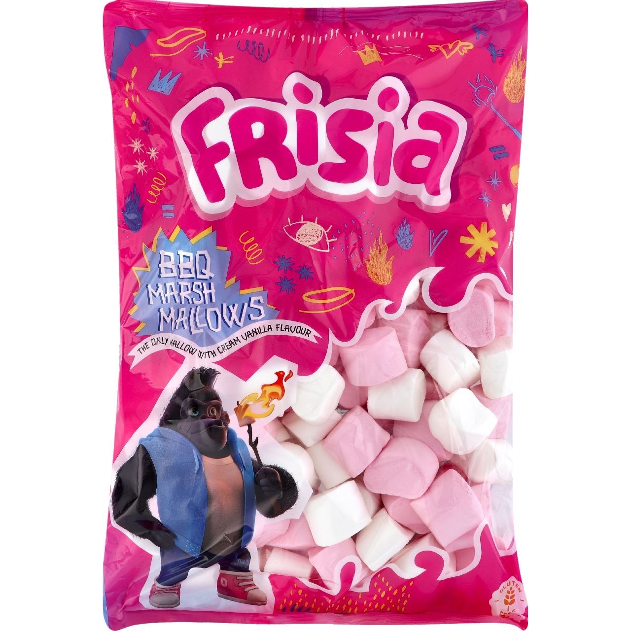 Frisia Pink & White Marshmallows Creamvanilla 1 kg