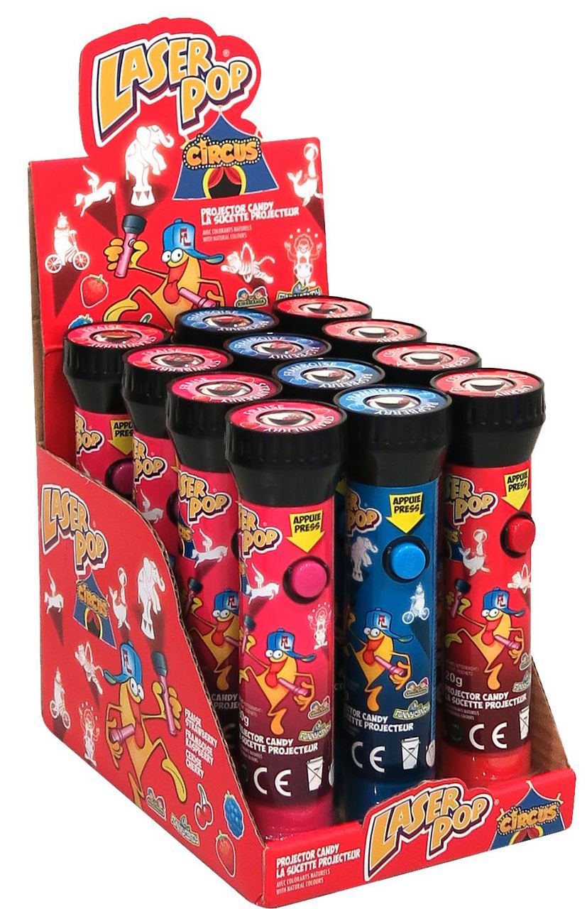 Funny Candy Laser Pop 12Pcs 270 g