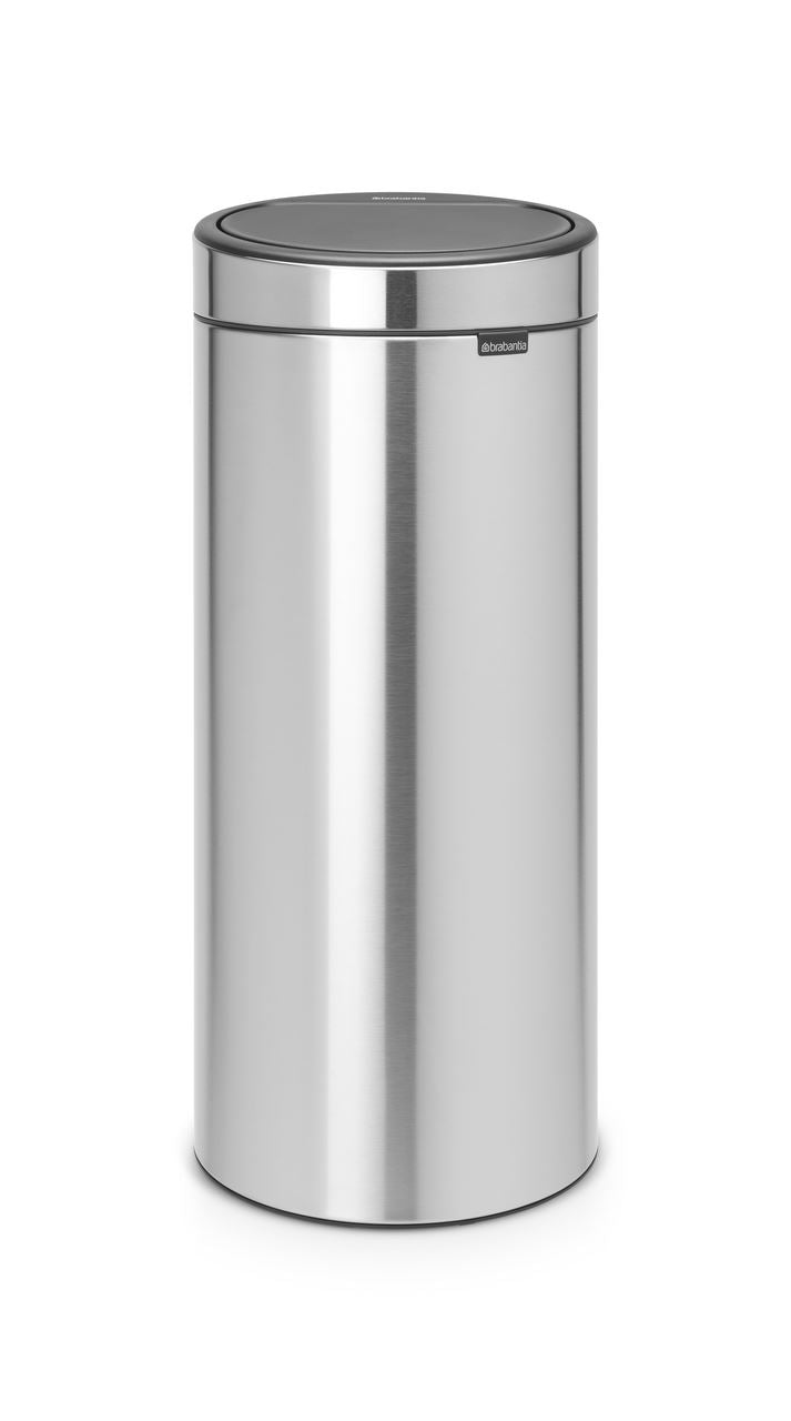 Brabantia Touch Bin waste bin 30 liters with plastic inner bin - Matt Steel