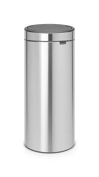 Thumbnail for Brabantia Touch Bin waste bin 30 liters with plastic inner bin - Matt Steel