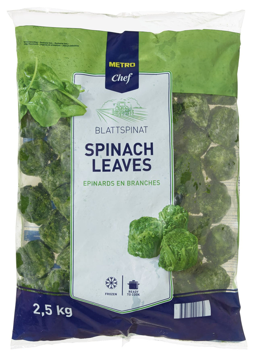 Leaf spinach portions 2.5 kg