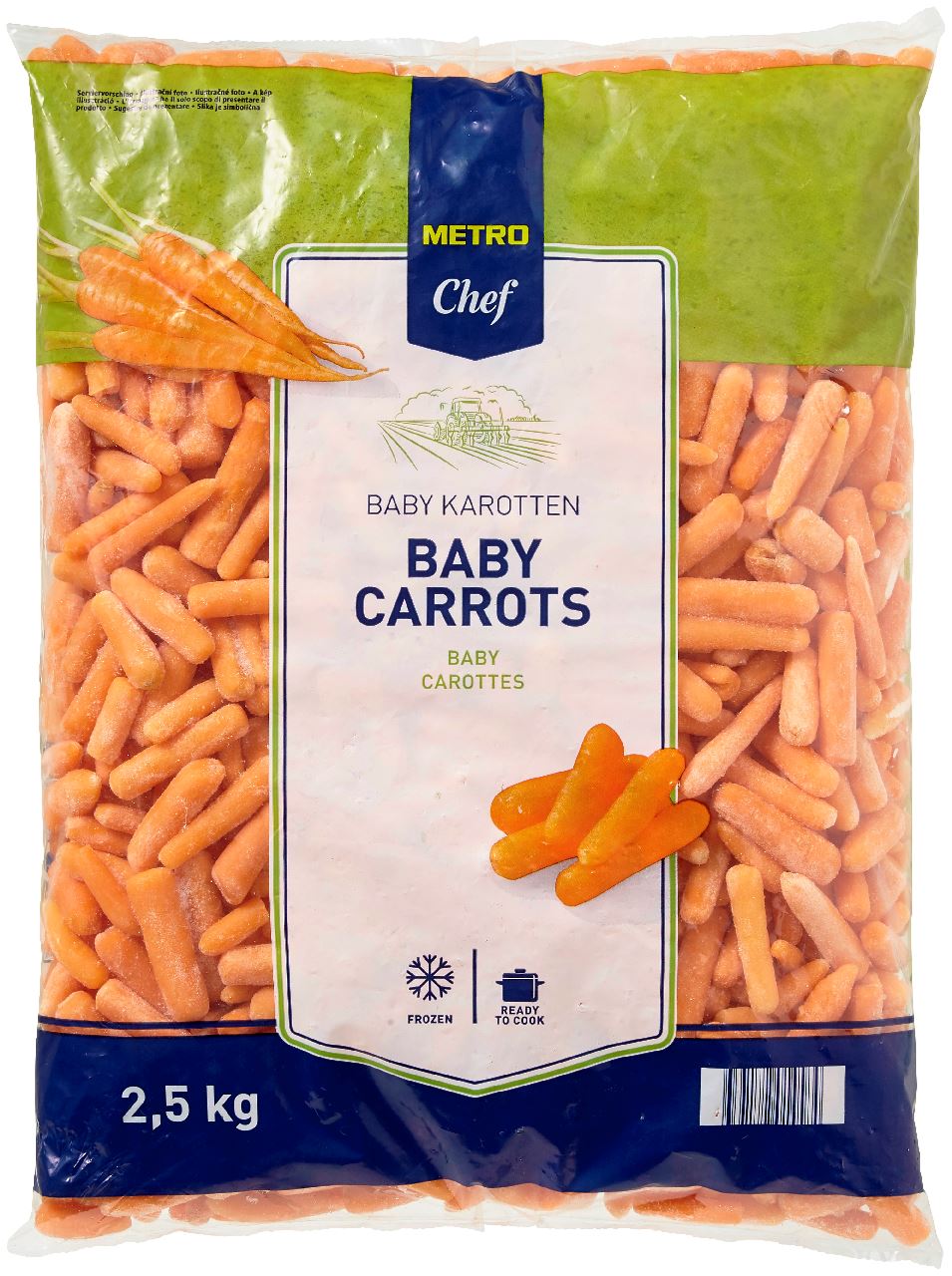 Baby carrots 6/14 2.5 kg