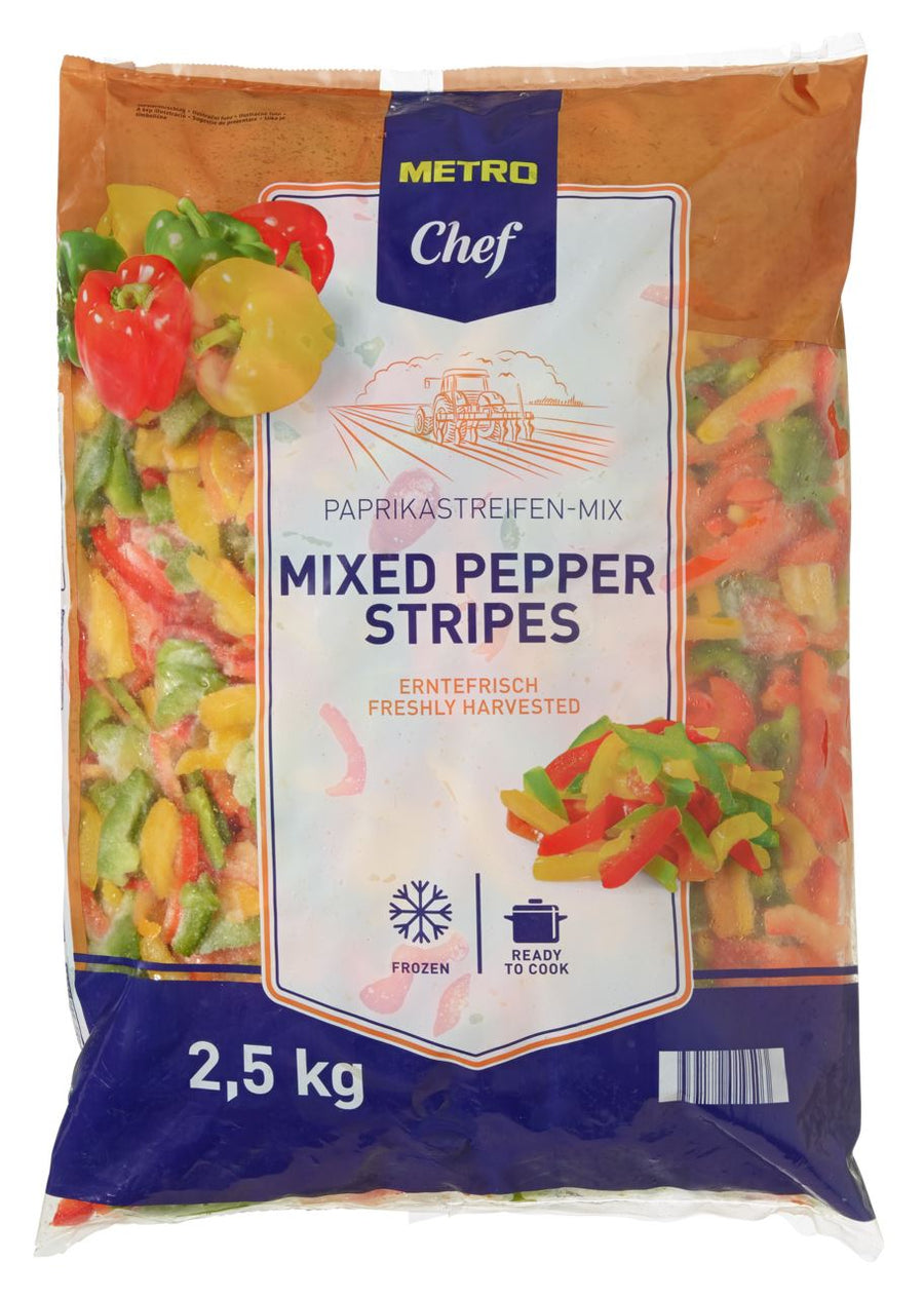 Paprika Strips mix 2.5 kg