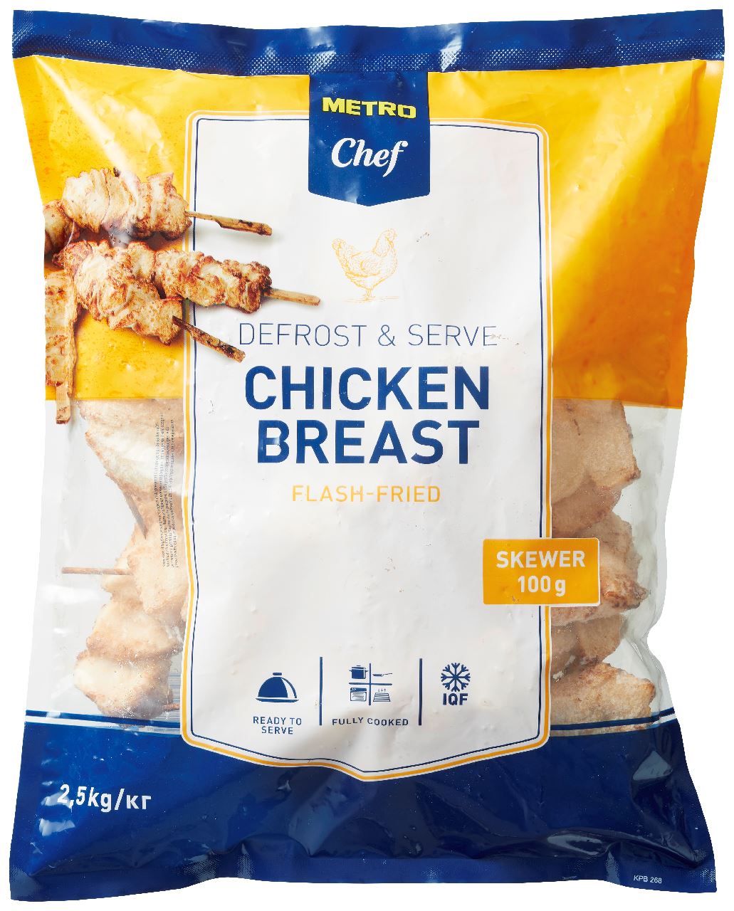 Chicken skewer 100 g 2.5 kg