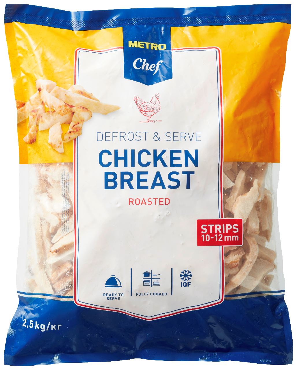 Halal fried chicken breast strips frozen 2.5 kg