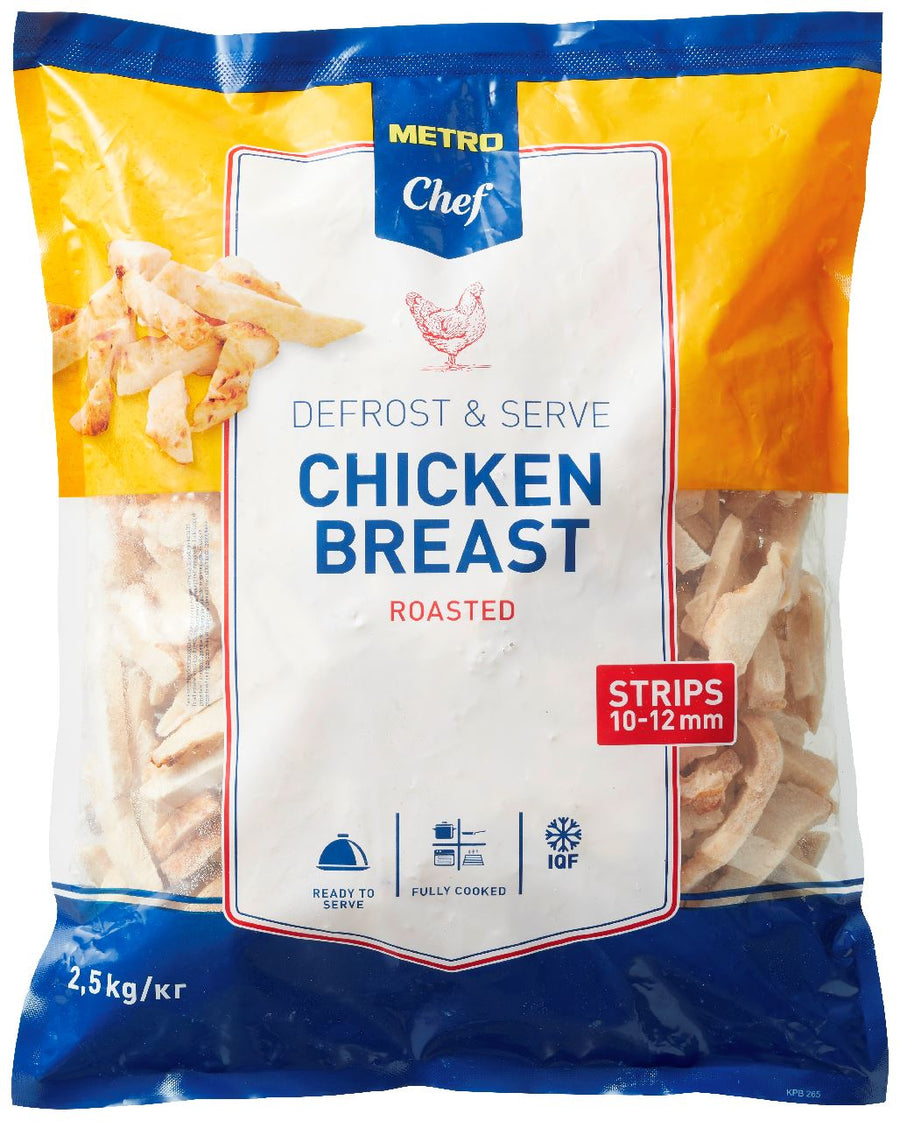 Halal fried chicken breast strips frozen 2.5 kg