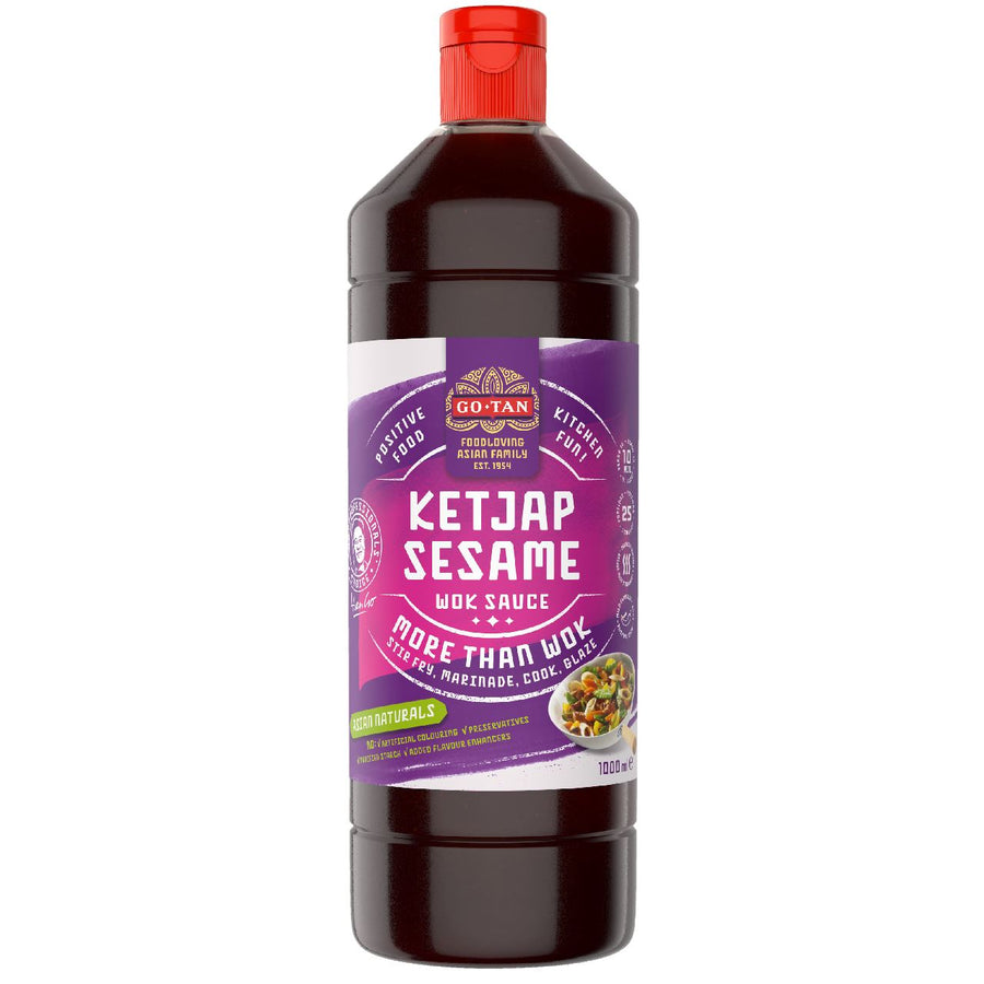 Go-Tan Asian Naturals Wok Sauce Ketjap Sesame 1 l
