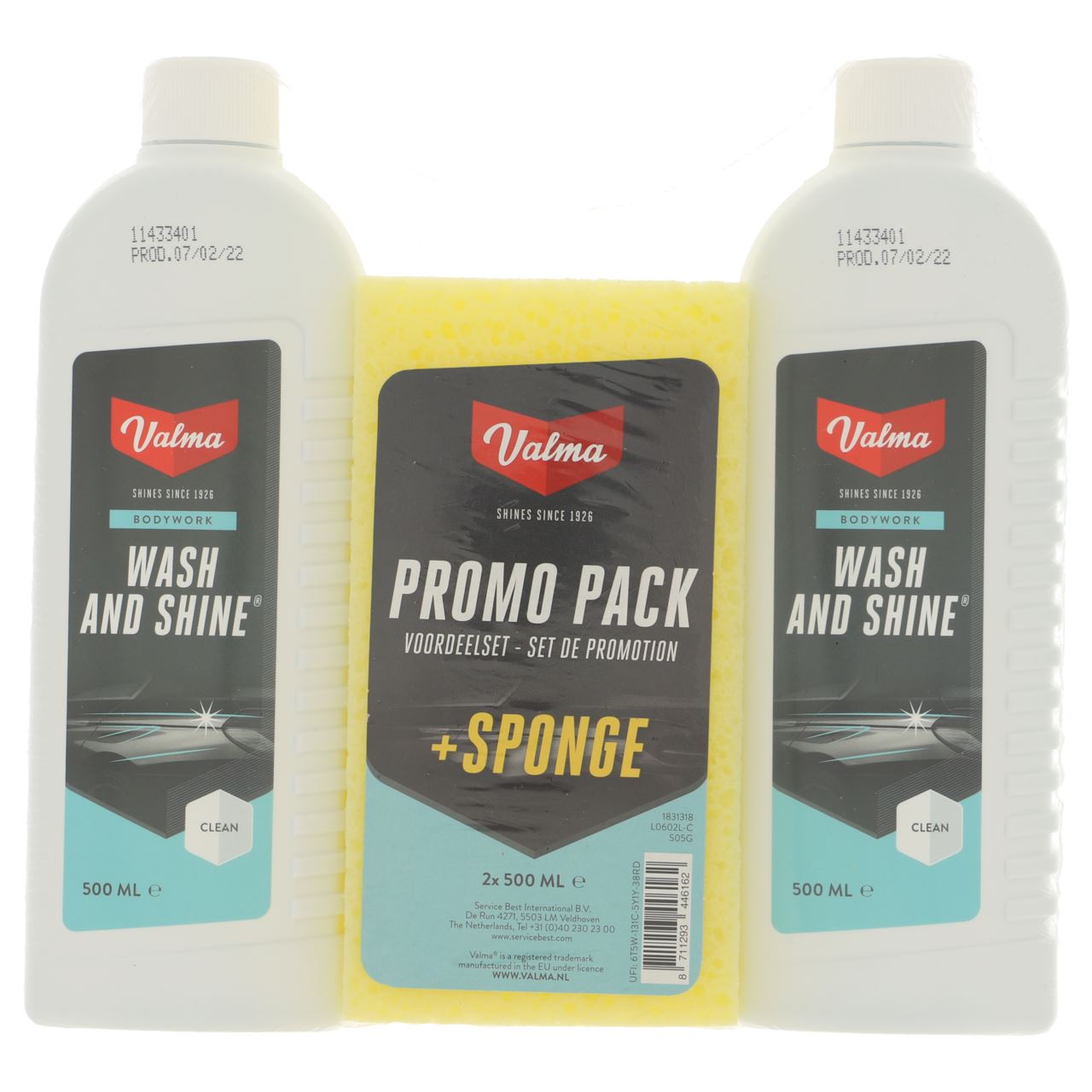 Valma S05G Wash and Shine + Sponge 2x500ml