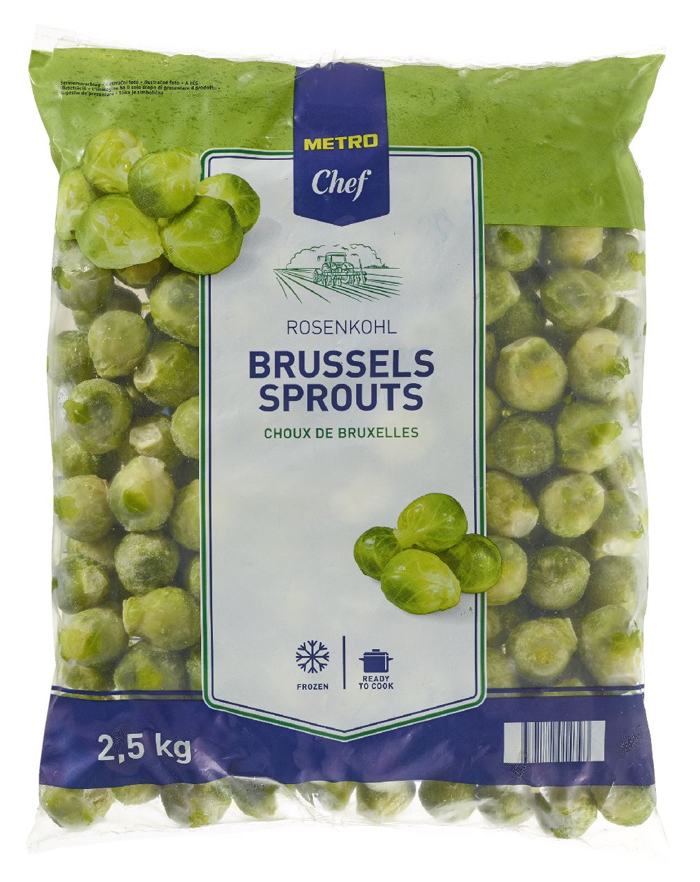 Frozen Brussels sprouts 2.5 kg