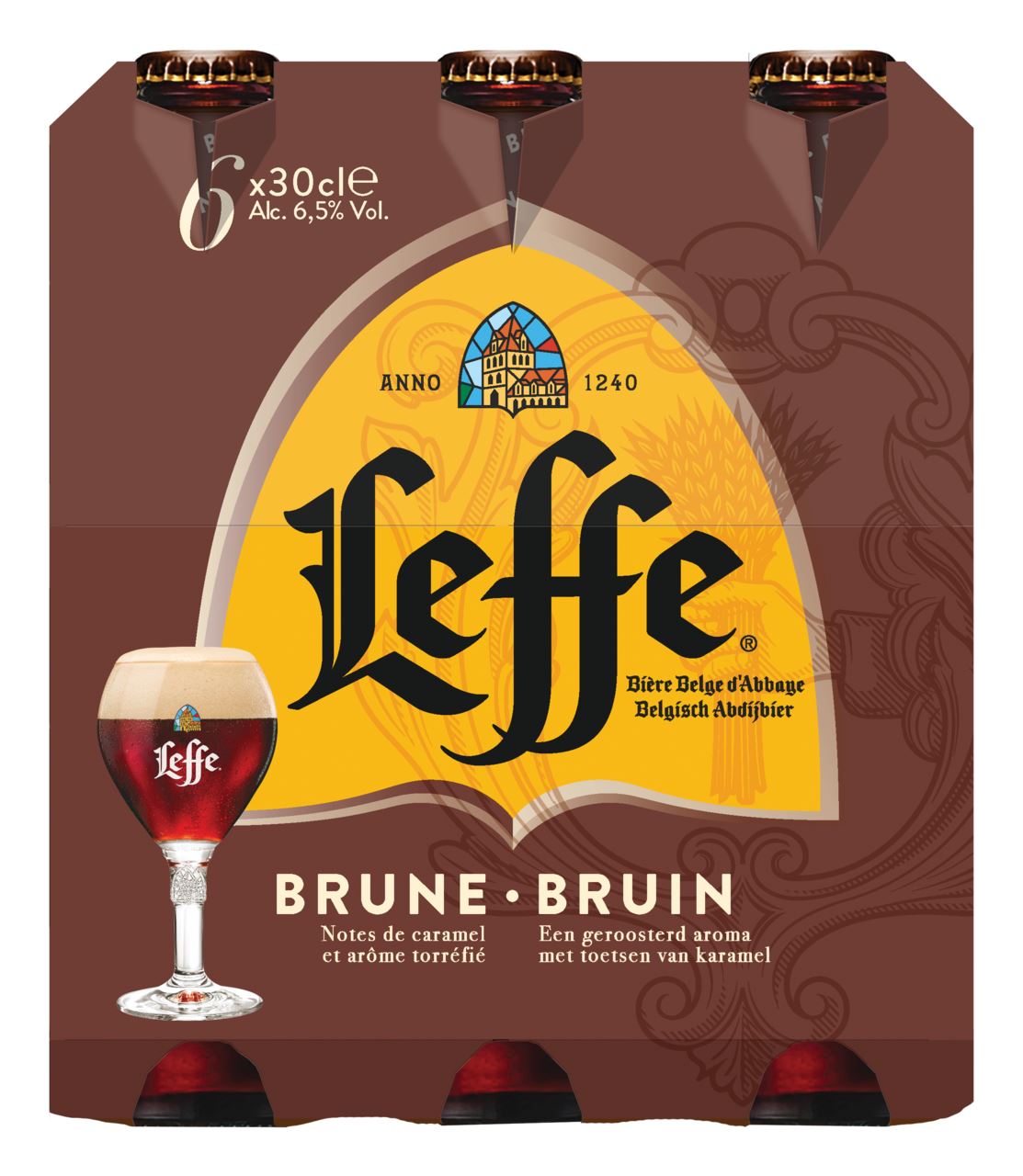 Leffe Bruin Belgian Abbey Beer 6 x 30 cl
