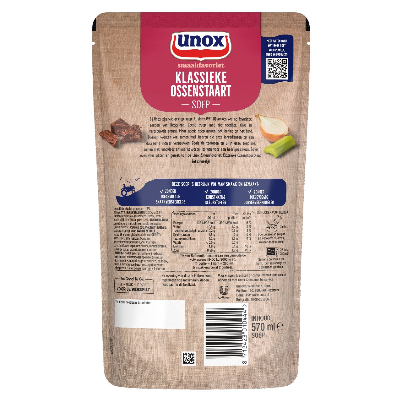 Unox Soup in Bag Oxtail soup 570 ml