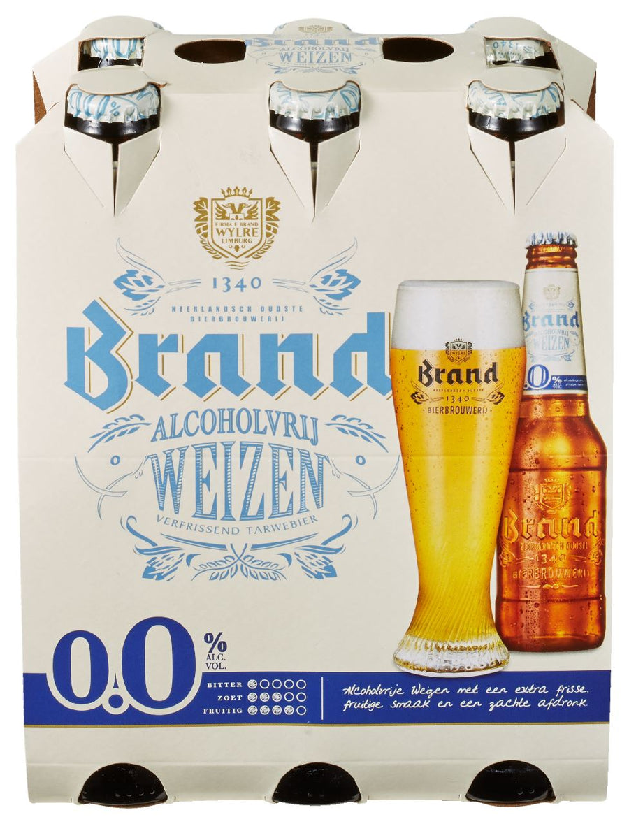Brand Weizen 0.0 Alcohol Free Beer Bottle 6 x 30 cl