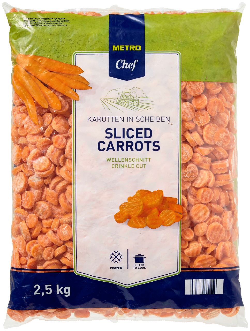 Carrot slices 2.5 kg