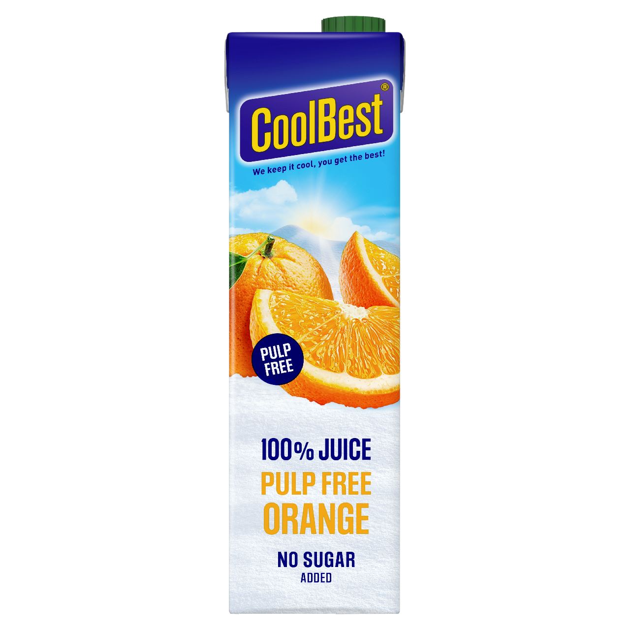 Coolbest Premium Orange Pulp Free 1 l