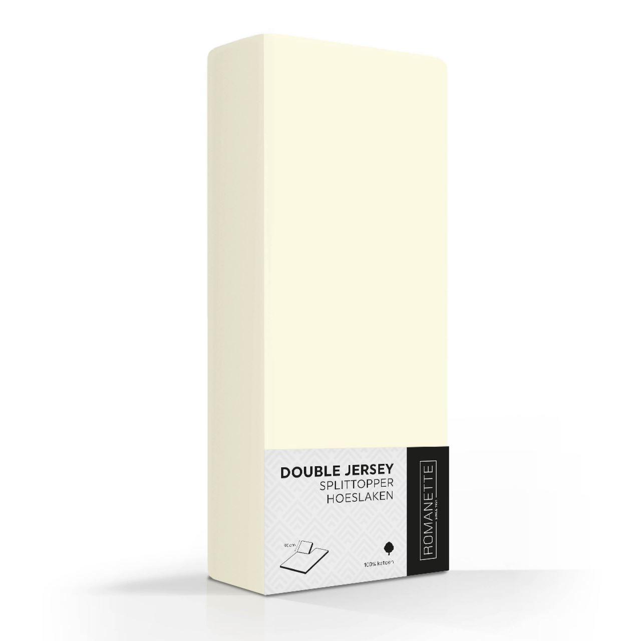 Romanette Fitted Sheet Split 180X200/220 Ivo