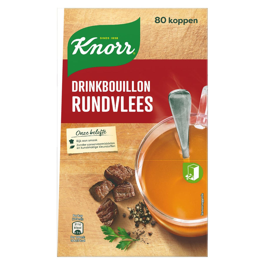 Knorr Drinking Stock Beef 80 x 175 ml 400 g