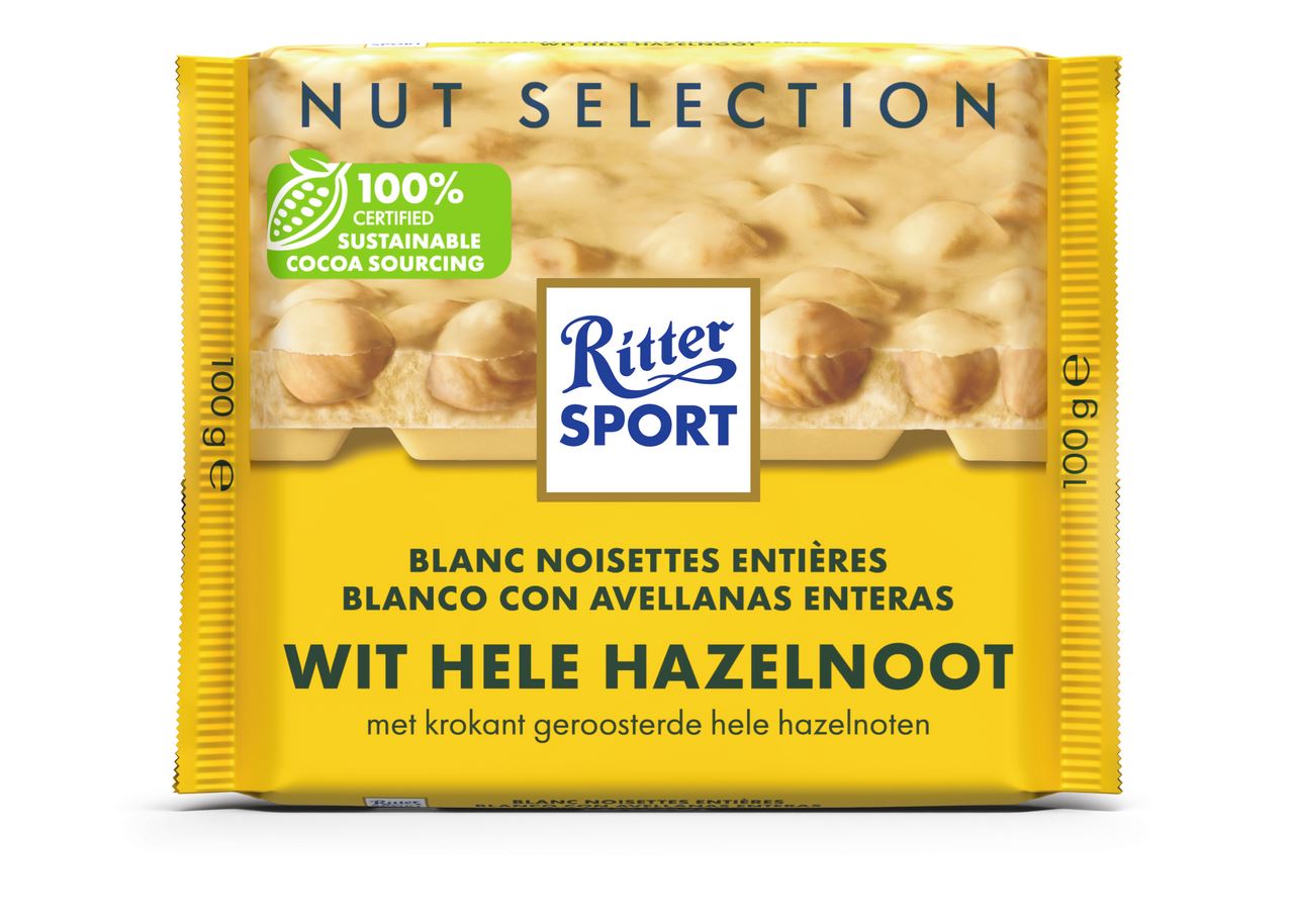 Ritter Sport White Whole Hazelnut 100 g