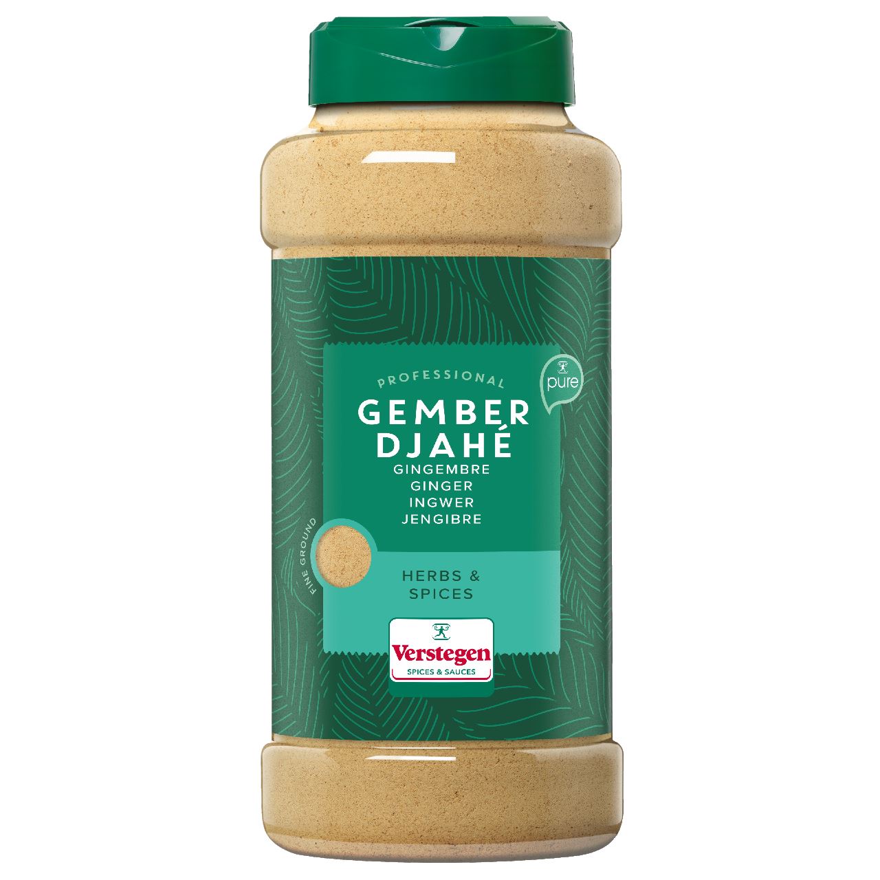 Verstegen Ginger ground PURE 425 g shaker