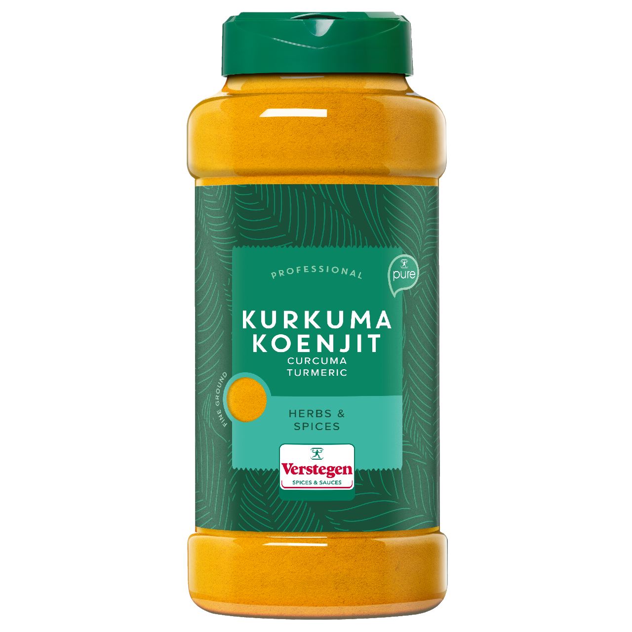 Verstegen Turmeric ground PURE 525 g shaker