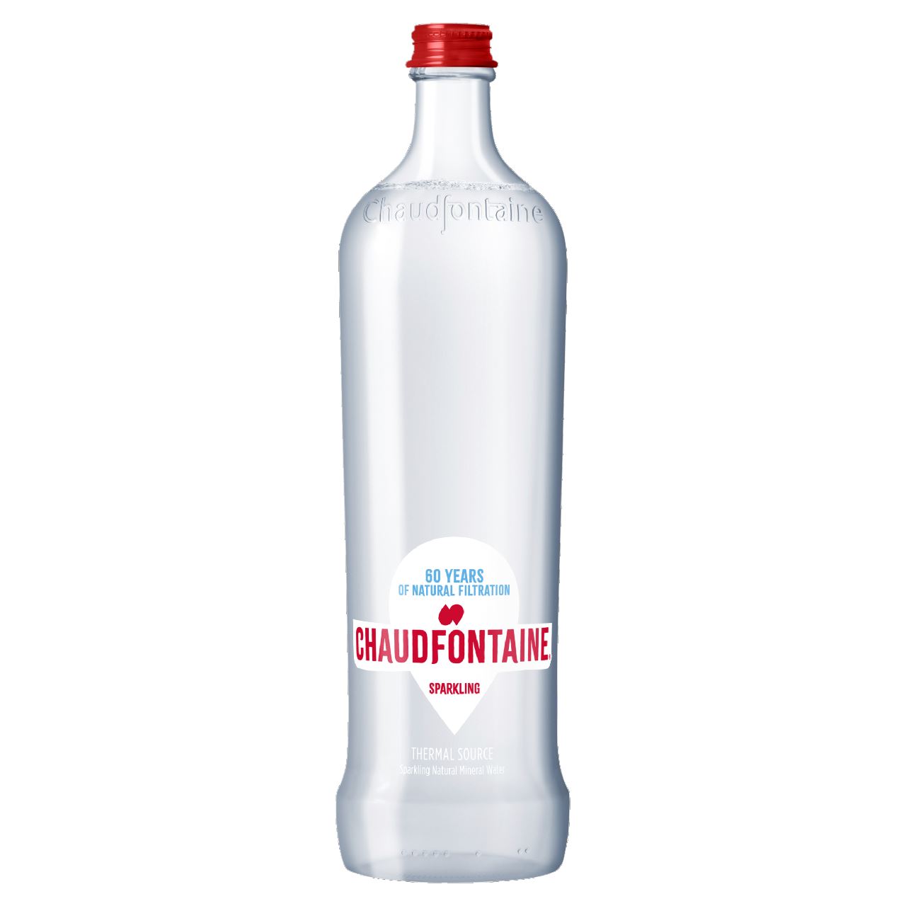 Chaudfontaine Sparkling Natural Mineral Water 6 x 75 cl Glass Bottle