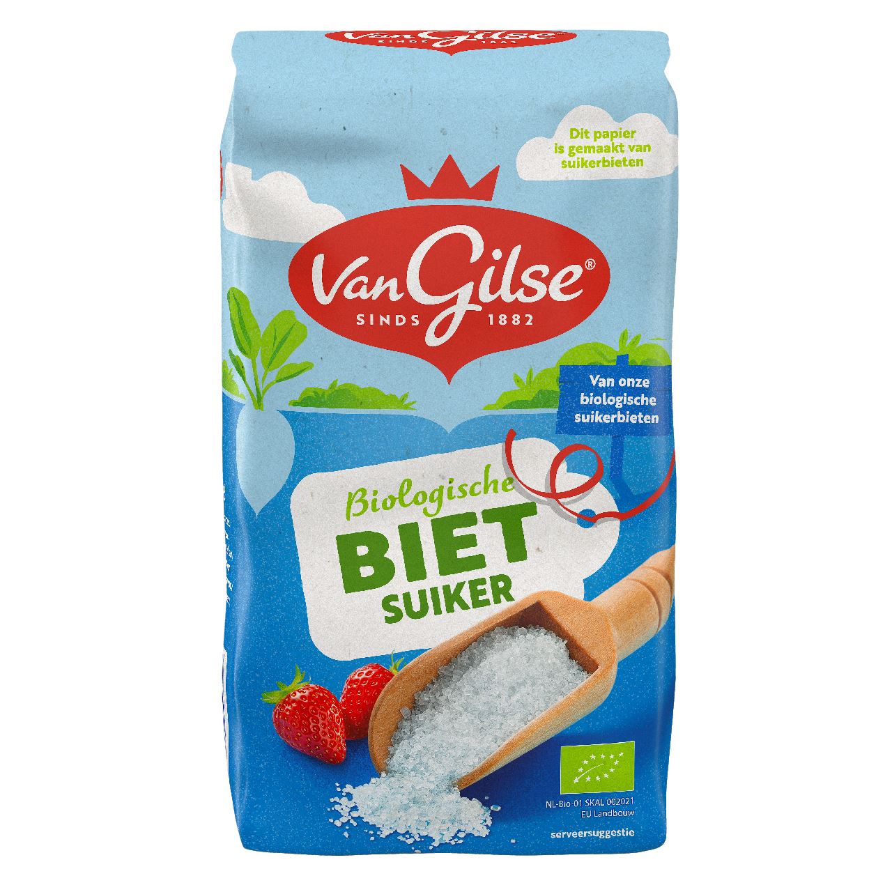 Van Gilse Crystal Sugar Organic 750 g